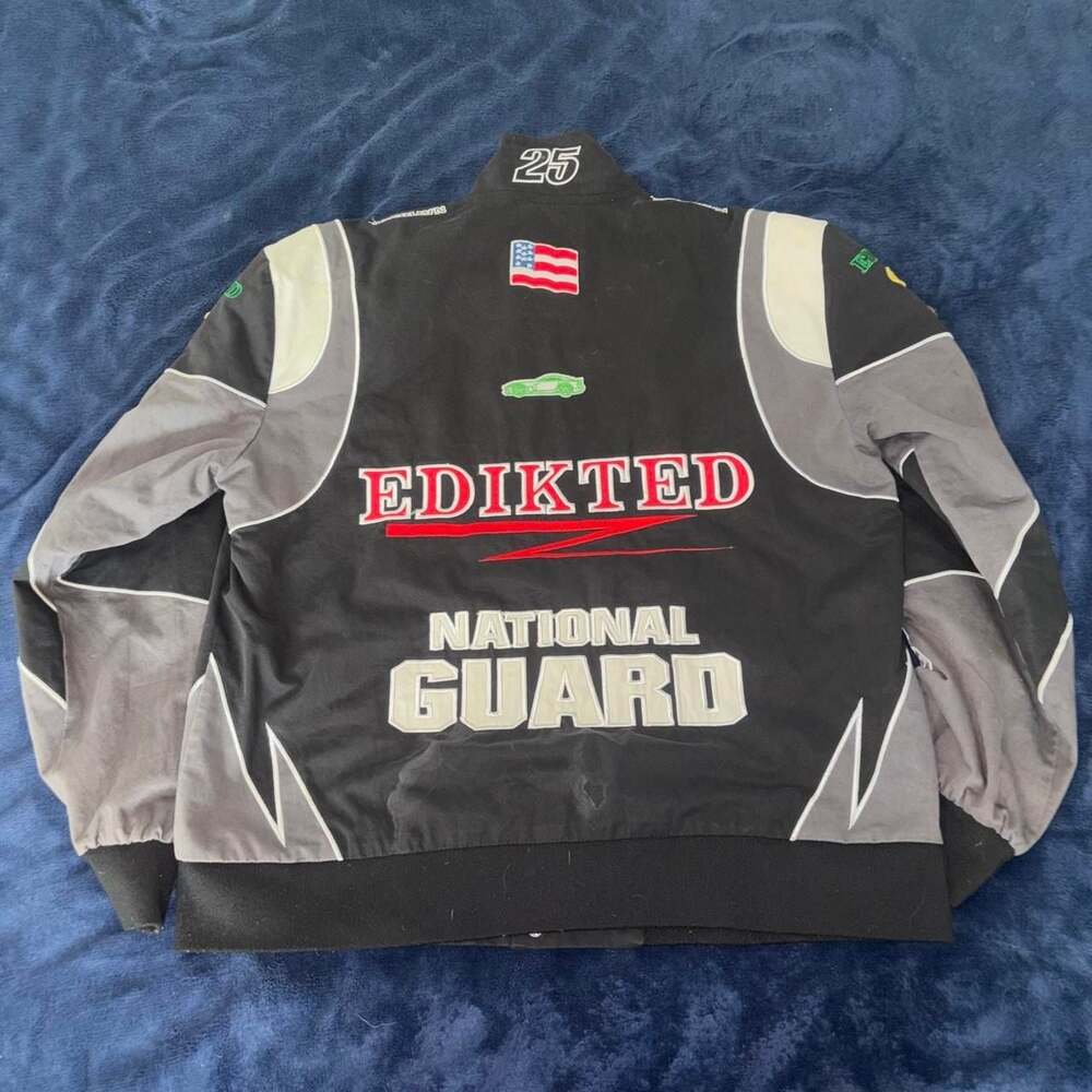 Edikted National Guard Racing Jacket Size M - Picture 2 of 4